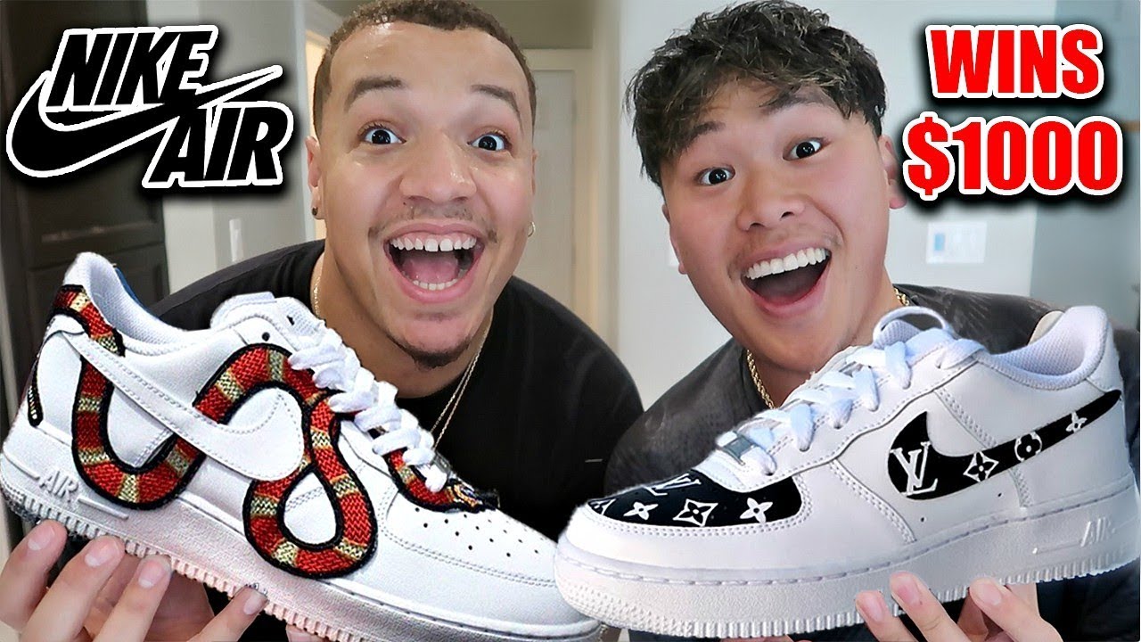Best Custom NIKE AIR FORCE 1's Wins $1,000!! (Impossible Fashion Sneaker Challenge) FT DAVIDPARODY