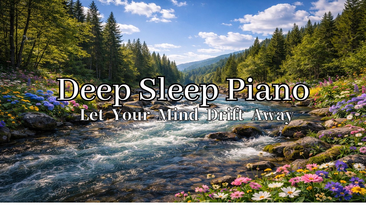 Deep Sleep Piano 🌿 Let Your Mind Drift Away | Peaceful River & Forest Sounds