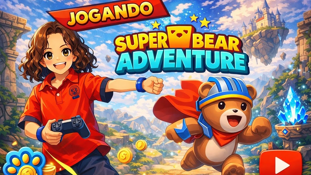 Jogando super Bear adventure 