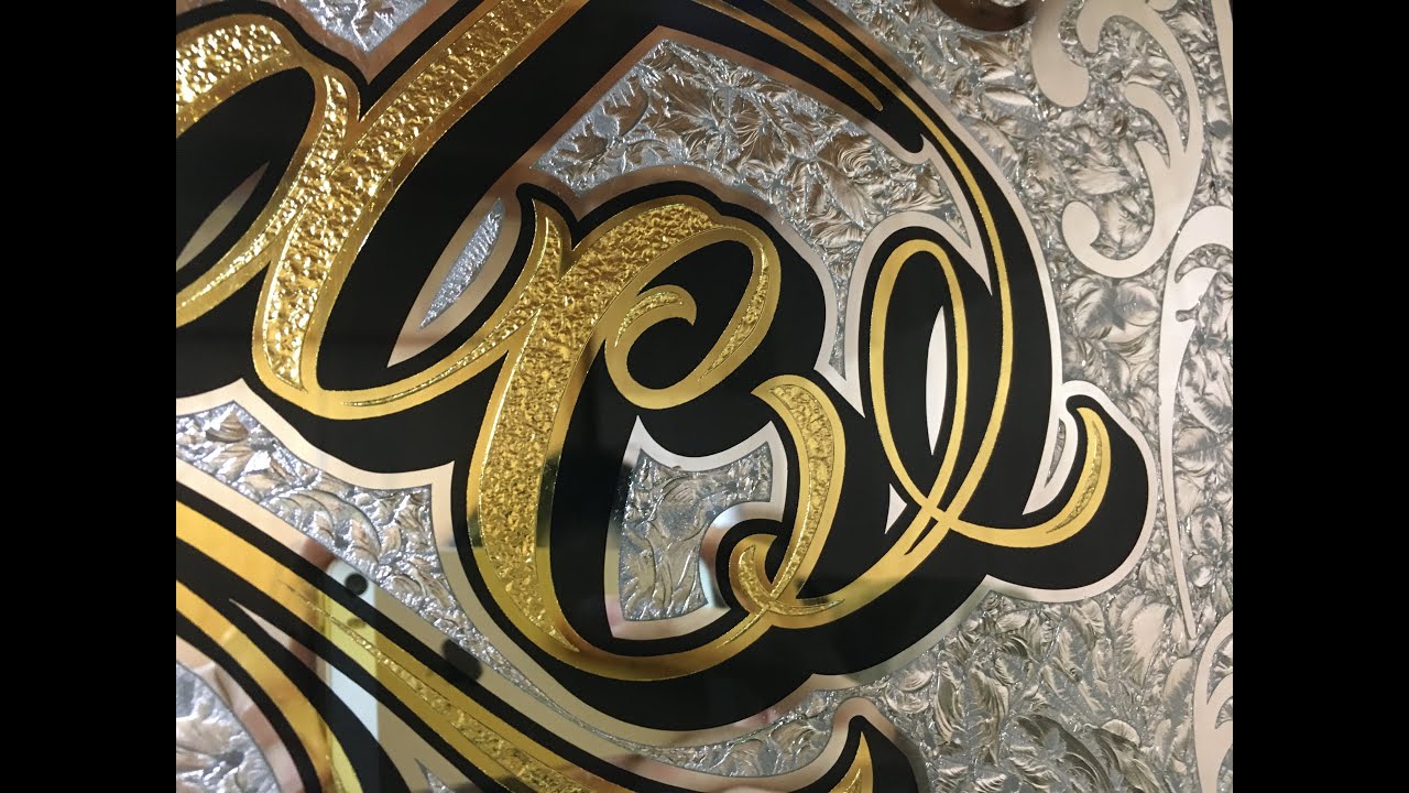 MAKING,GOLD LEAF Glass Sign - Art.