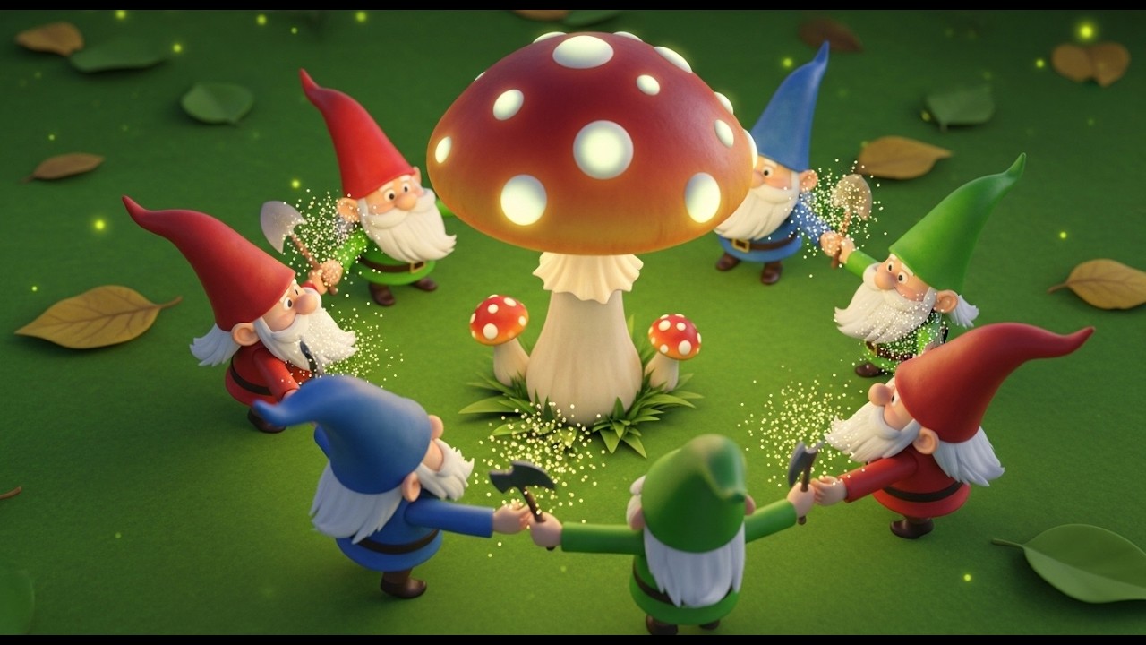 Little Gnome Mushroom Dance | Fun Fantasy Kids Song | Preschool Sing Along