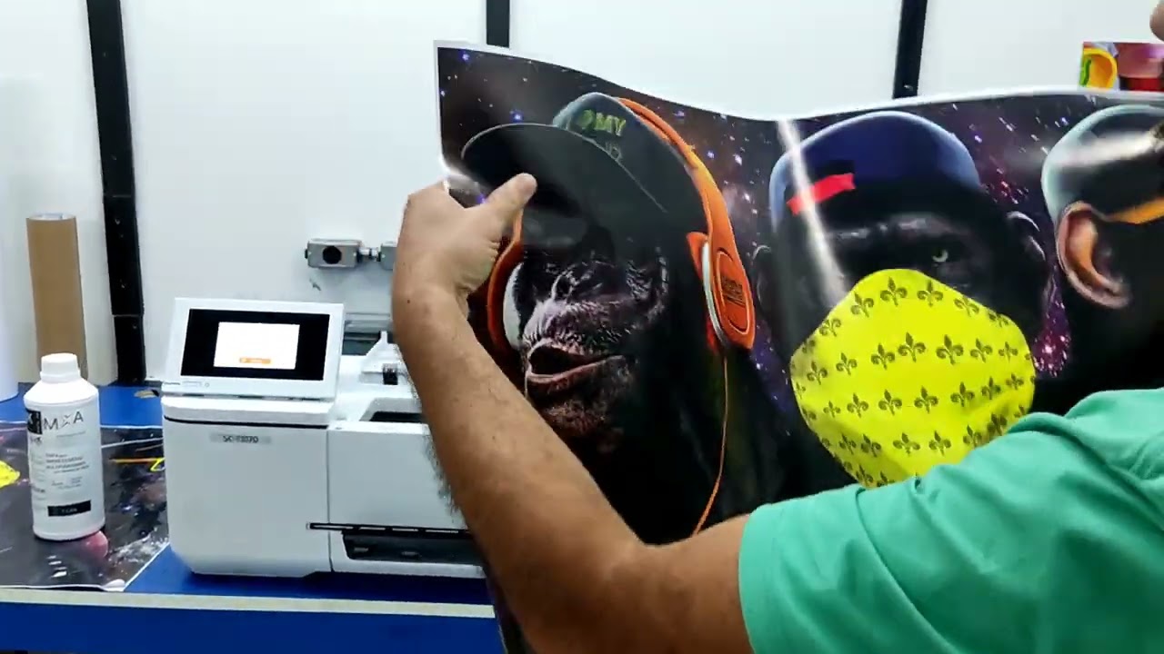 EPSON T3170 com bulk-ink MXA PRINT - teste no vinil adesivo