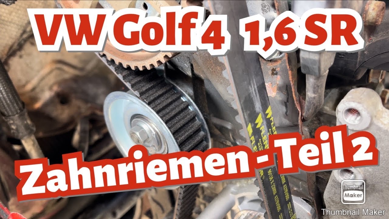 Golf 4 Zahnriemen wechseln Wasserpumpe tauschen - Teil 2