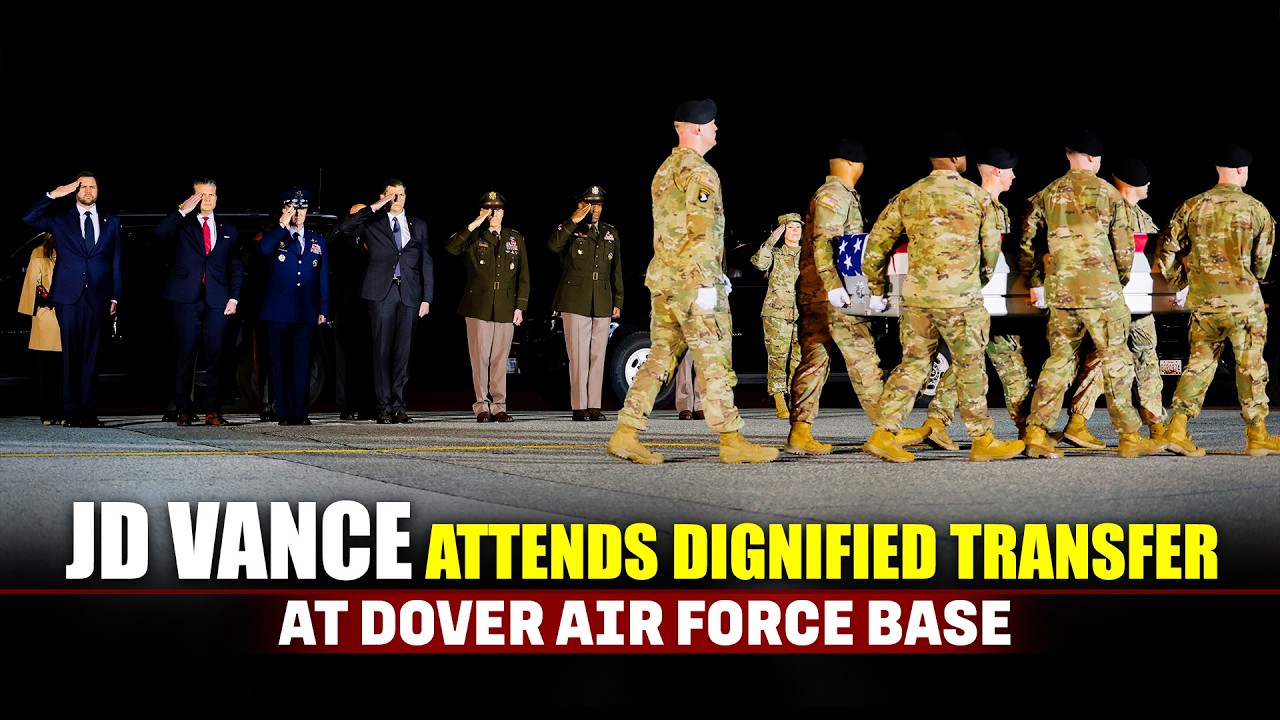LIVE: U.S. Vice President JD Vance attends a dignified transfer at Dover Air Force Base in Dover