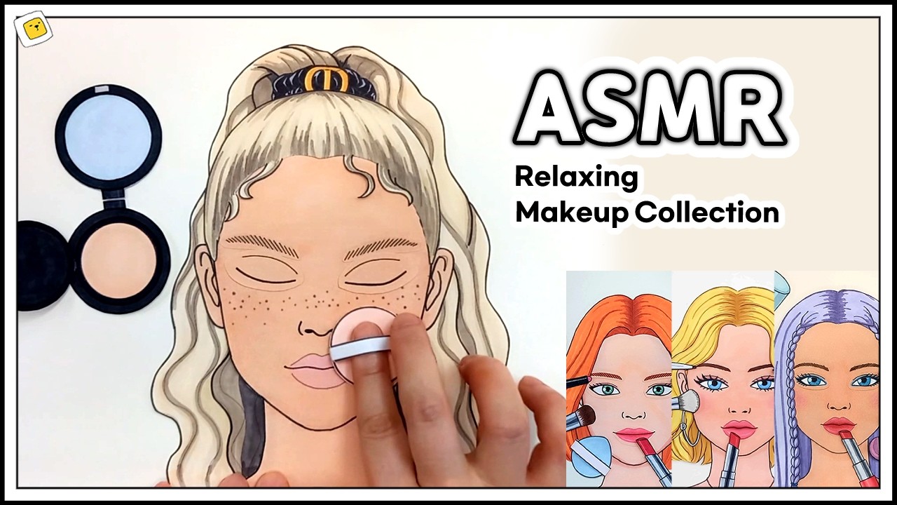 [💸paperplay💸]ASMR Beauty Glow Up Makeup Collection Relaxing for Sleep 💤 숙면을 위한 메이크업 컬렉션