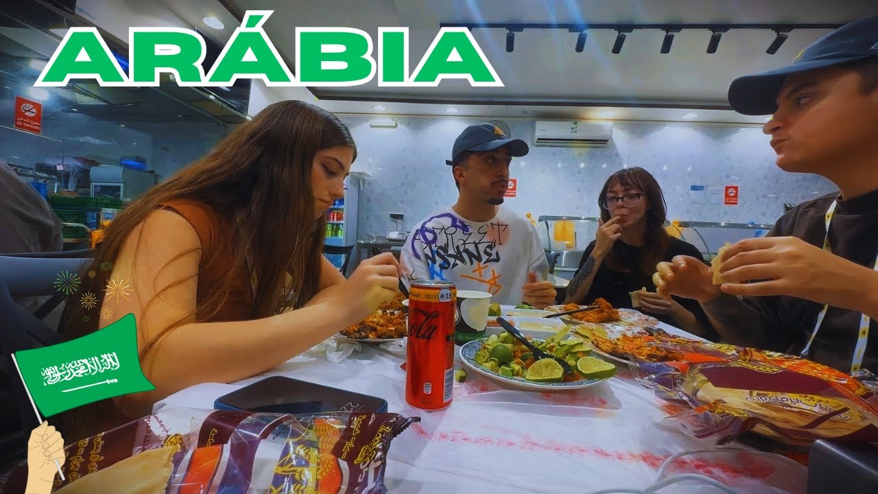 ✨ Sofia Espanha e Thiago Sem T JANTAM na Arábia Saudita em Restaurante Árabe! ✨