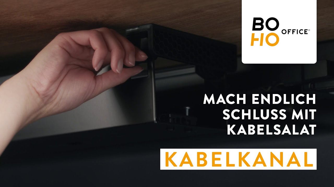 boho office&reg; Schreibtisch-Zubeh&ouml;r: Kabelkanal Kabelmanagement Kabelbox Kabelwanne