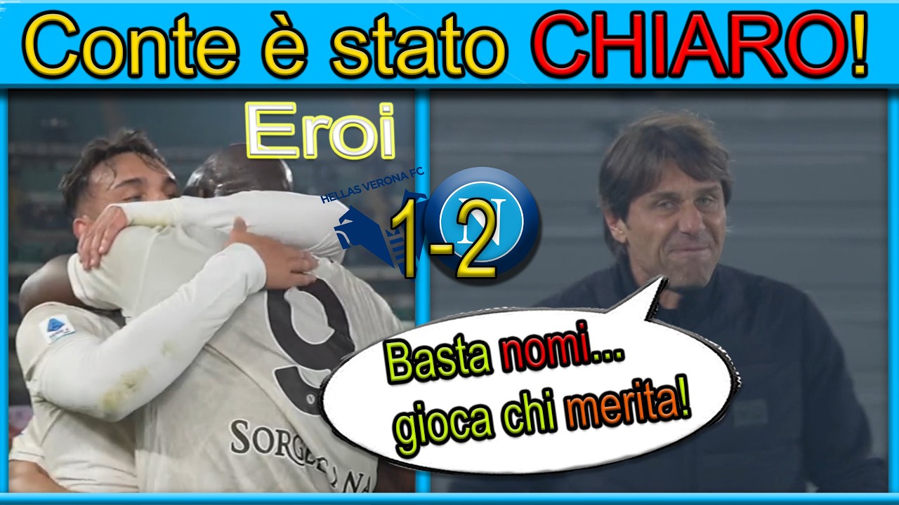 Basta! Gioca chi merita 🚨 Conte è CAMBIATO?: Analisi shock Napoli-Verona 1-2 (Lukaku + Arbitro)