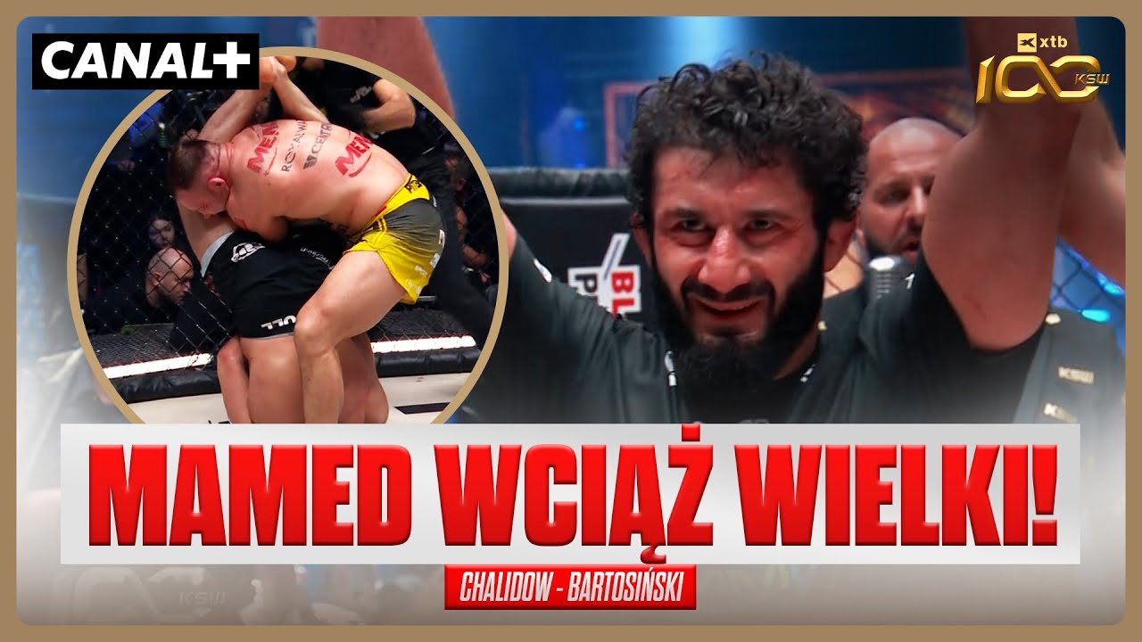 MAMED G&Oacute;RĄ! CO ZA WALKA! CHALIDOW - BARTOSIŃSKI, SKR&Oacute;T (XTB KSW 100)