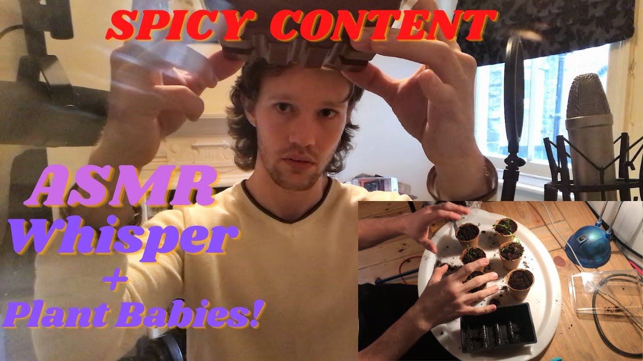 ASMR MALE WHISPER - POTTING ON CHILLIS (SPICY CONTENT) - lofi - sleepy