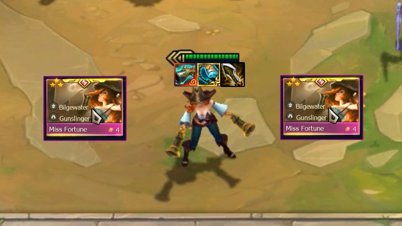 TFT Miss Fortune 4 บาท 3 ดาว กับitemsสุดโกง #tftset16 #leagueoflegends #tft #riotgames #gaming