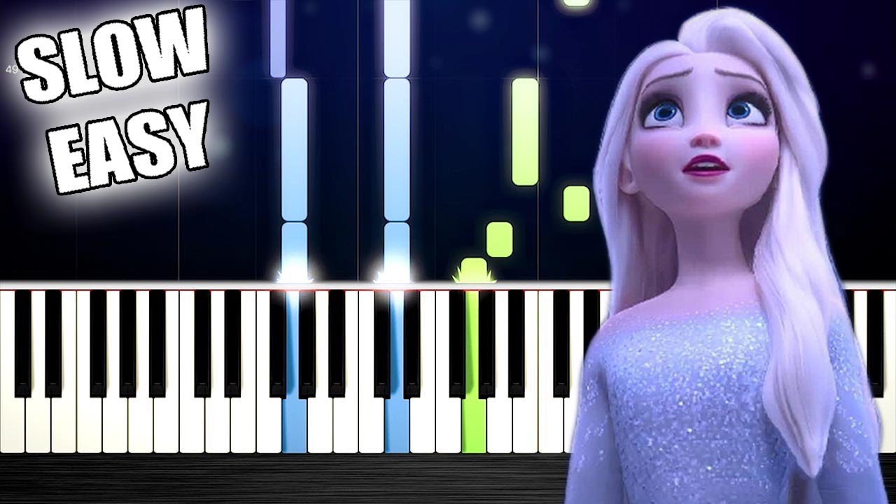 Idina Menzel - Show Yourself (Frozen 2) - SLOW EASY Piano Tutorial by PlutaX