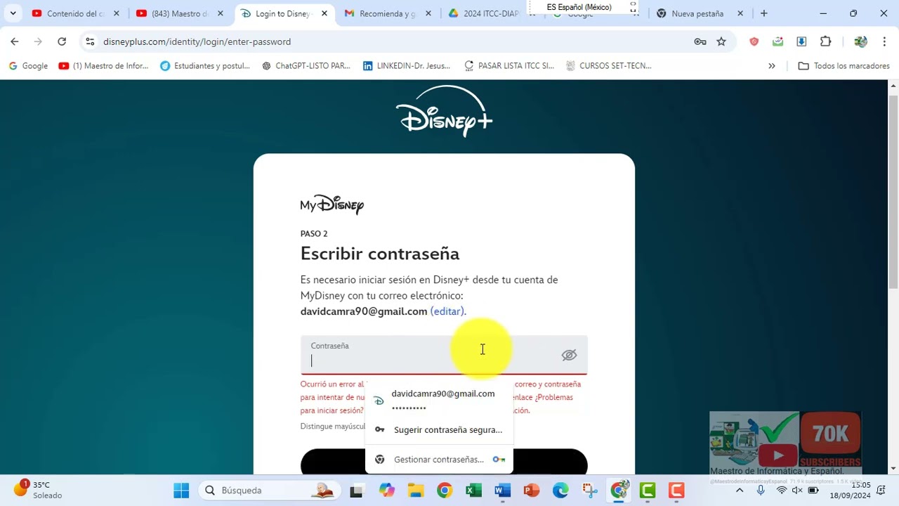 &iquest;COMO ENTRAR A DISNEY+ CUANDO MARCA ERROR DESDE PC O CELULAR?