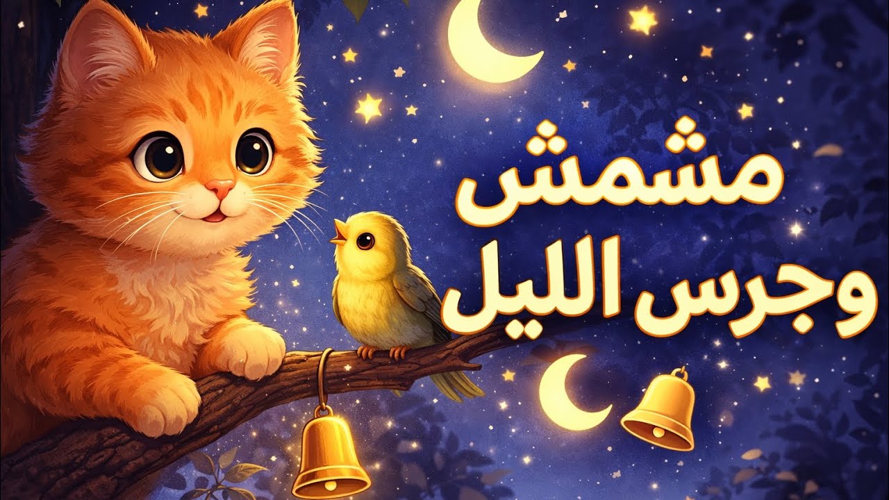 قصة القط مشمش وجرس الليل 🐱🔔 | #حكايات_أطفال #قصص_أطفال #قصص_قبل_النوم