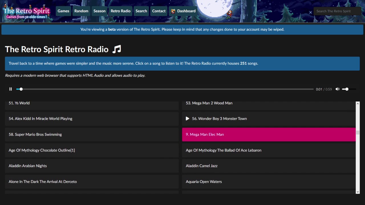 The Retro Spirit Site Update #2 - The Retro radio