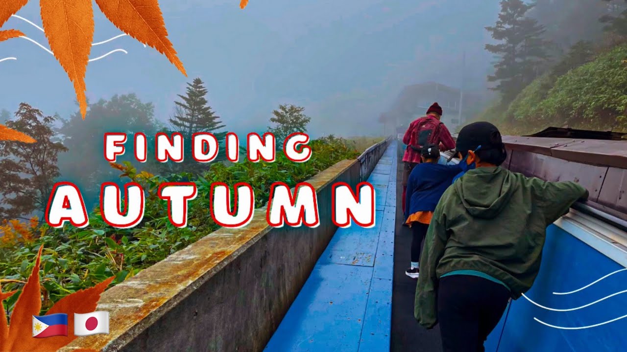 Finding our first Autumn of 2022 at Shiga Kogen Nagano Japan|Riding the skylator & lifter