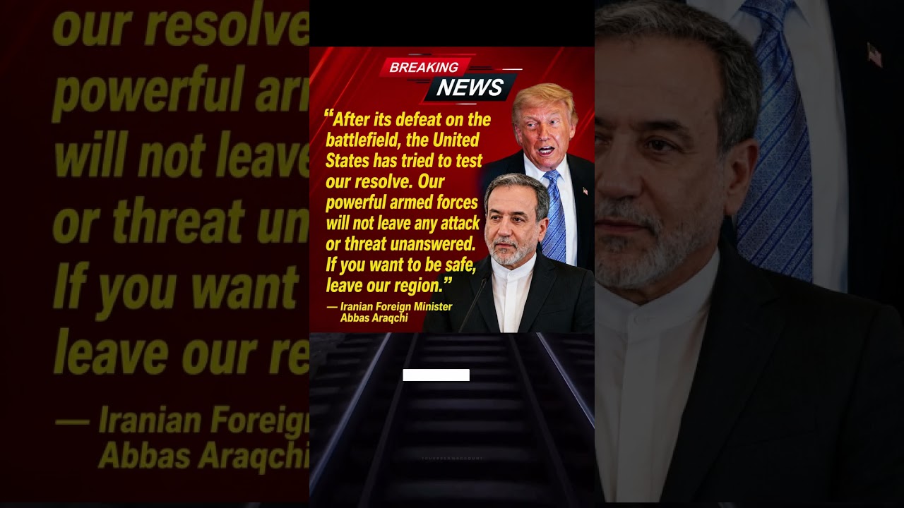 Iran Issues Strong Warning to U.S. Amid Rising Regional Tensions | Abbas Araqchi Statement