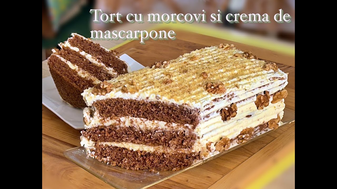 Tort cu morcovi si crema de mascarpone #655