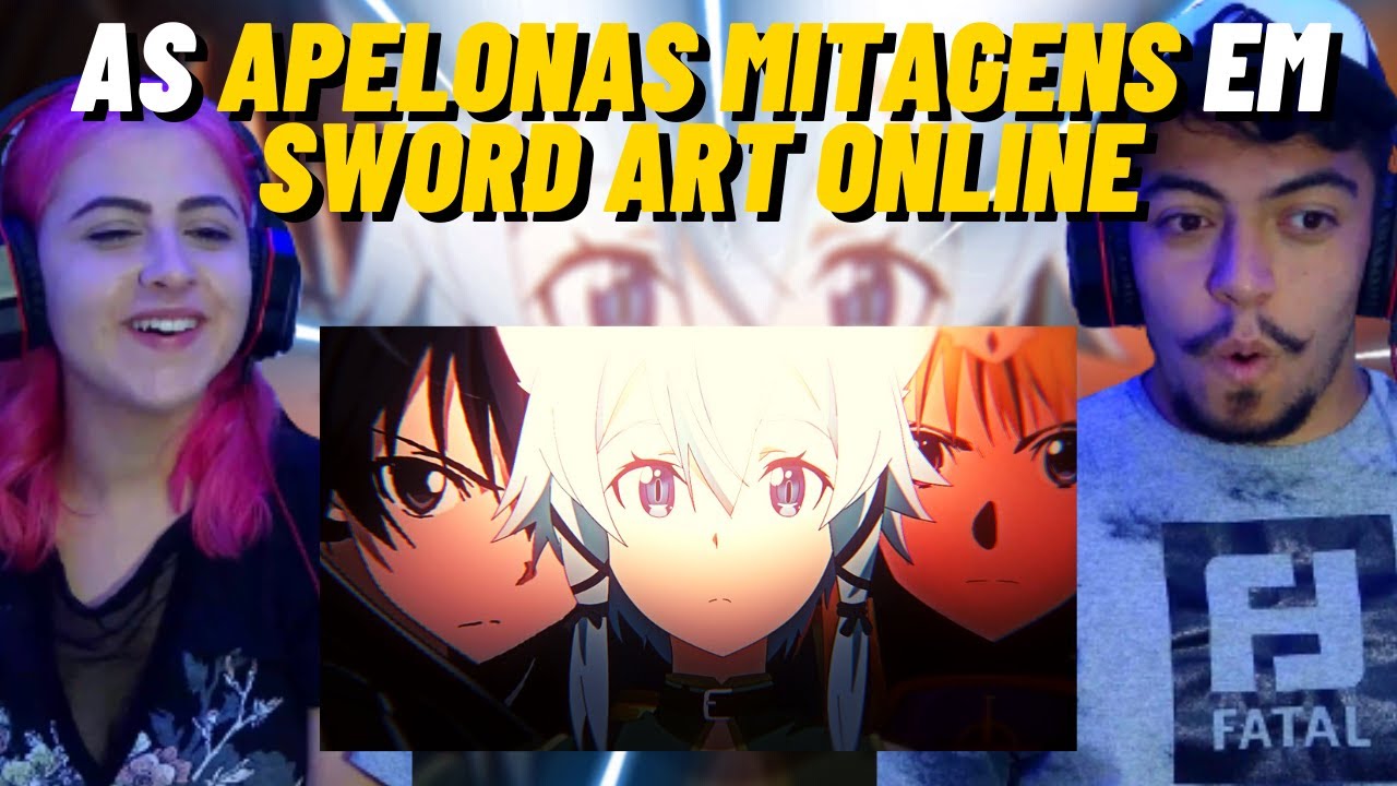 REAGINDO as APELONAS MITAGENS EM SWORD ART ONLINE (ASTUPIDO) - CASALZINHO