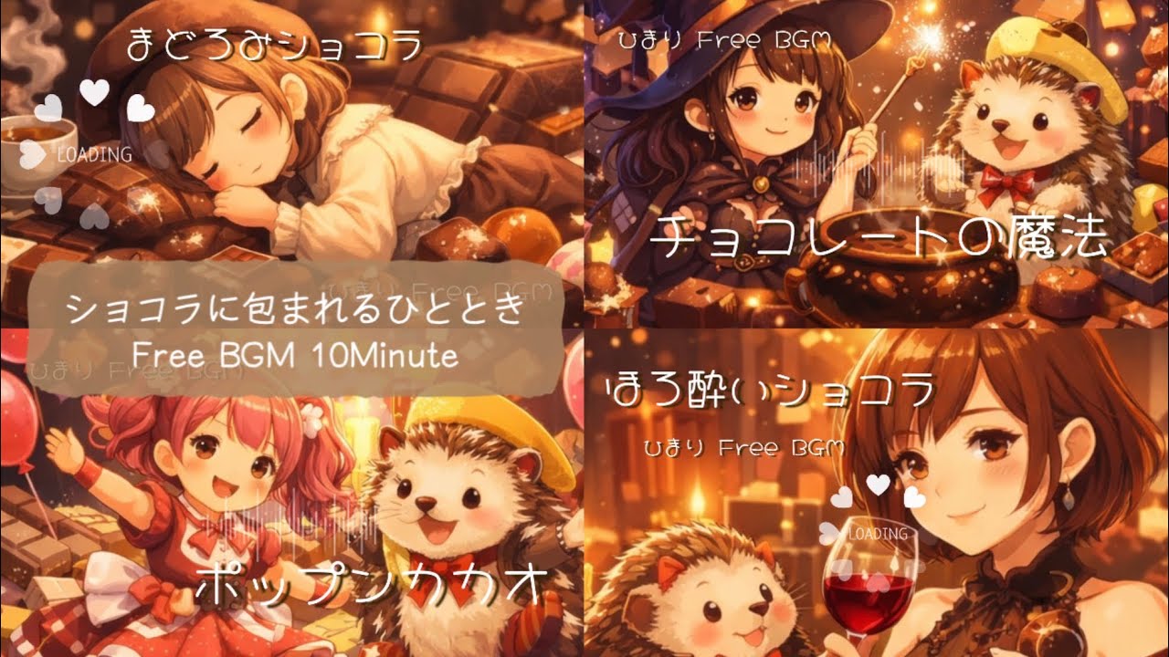 【フリーBGM】ショコラに包まれるひととき｜甘くやさしい音楽集｜ひまり
