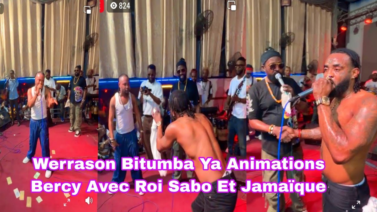 WERRASON🔥BITUMBA YA ANIMATION BERCY MWANA AVEC ROI SABO ET JAMAÏQUE BOTALA BA DÉMONSTRATION YA GRAVE