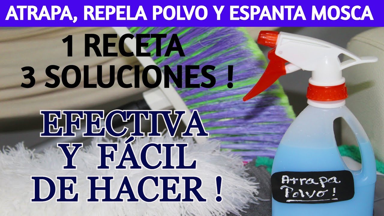 🔝 c&oacute;mo eliminar y repelar  el POLVO   Y LAS MOSCAS / Dulce y Natural.