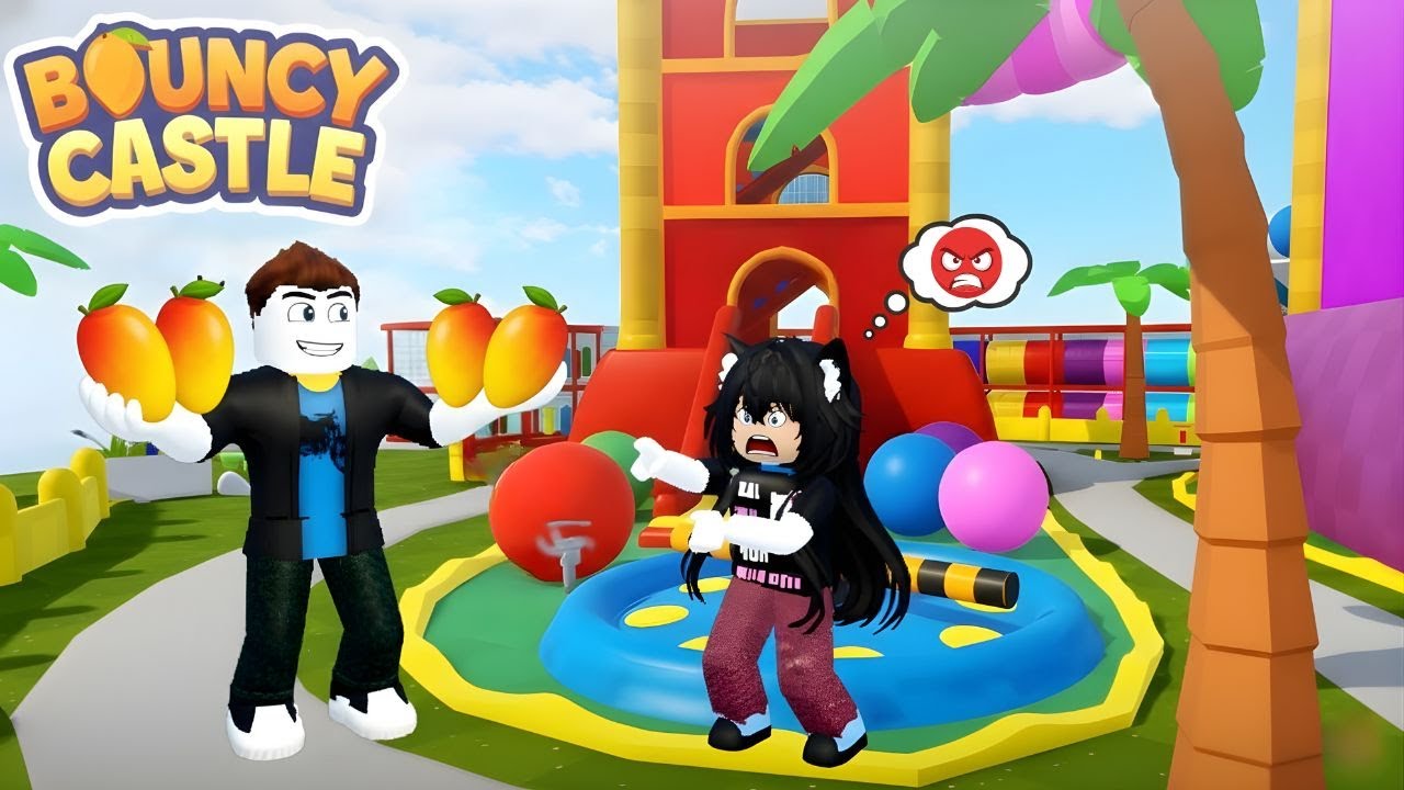 ¡BOUNCY CASTLE - RETO EXTREMO EN ROBLOX! 🏰 No creerás quién juntó los 20 mangos primero    🥭🔥