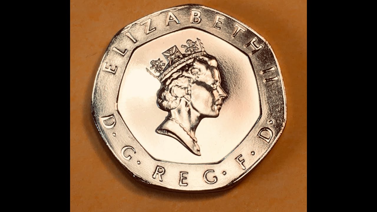 UK 20 Pence 1989 - Rare BU United Kingdom Engraved by Raphael David Maklouf - William Maving Gardner