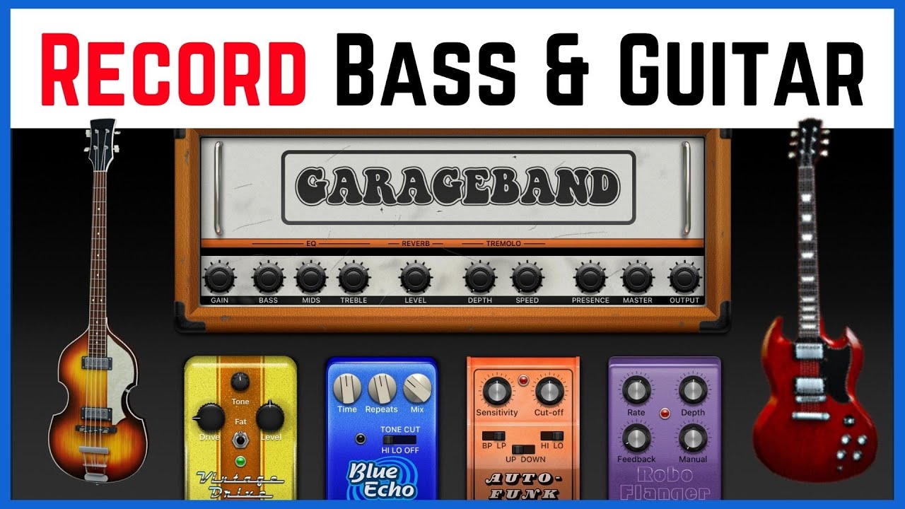BASS & GUITAR Recording in GarageBand iOS (iPad/iPhone)