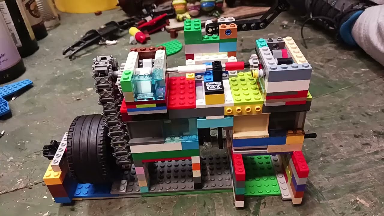 Lego Dual Big Piston Twin SuperCharged Vacuum Motor UPDATED
