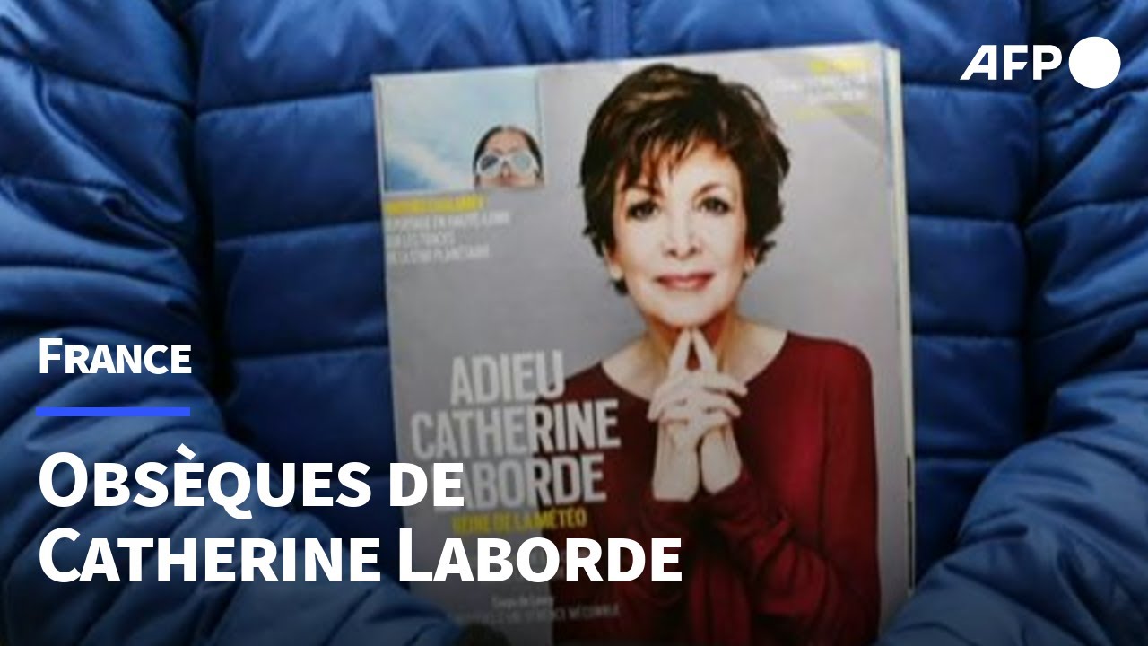 Sous le ciel gris de Paris, dernier hommage à Catherine Laborde | AFP