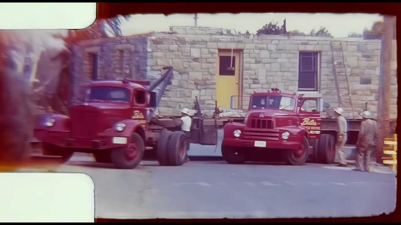Moving Houses in the Early 1960's in Wenatchee, Washington with Bates House Moving Company