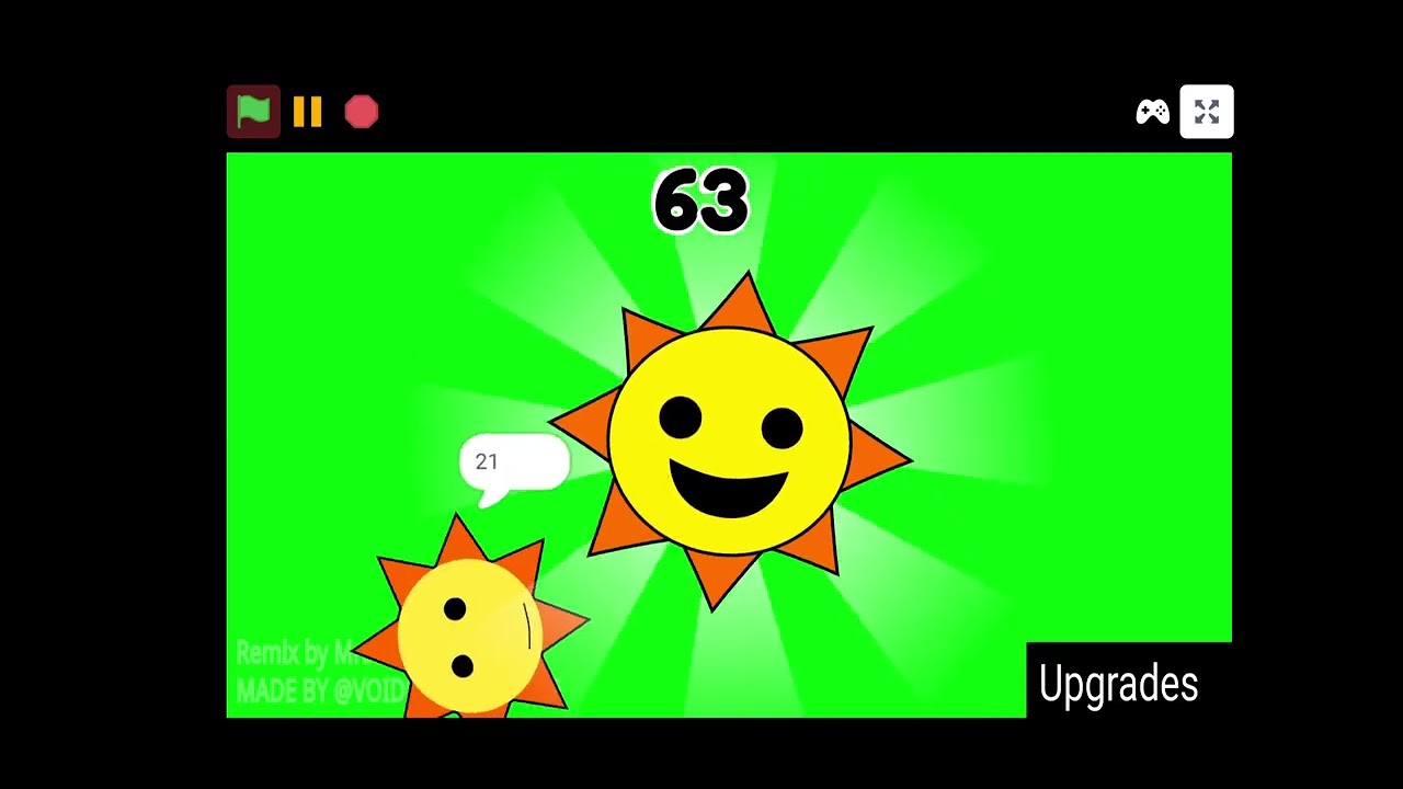 Playing mr sun clicker (The reason: For mrsunsprunkishow because he sick)