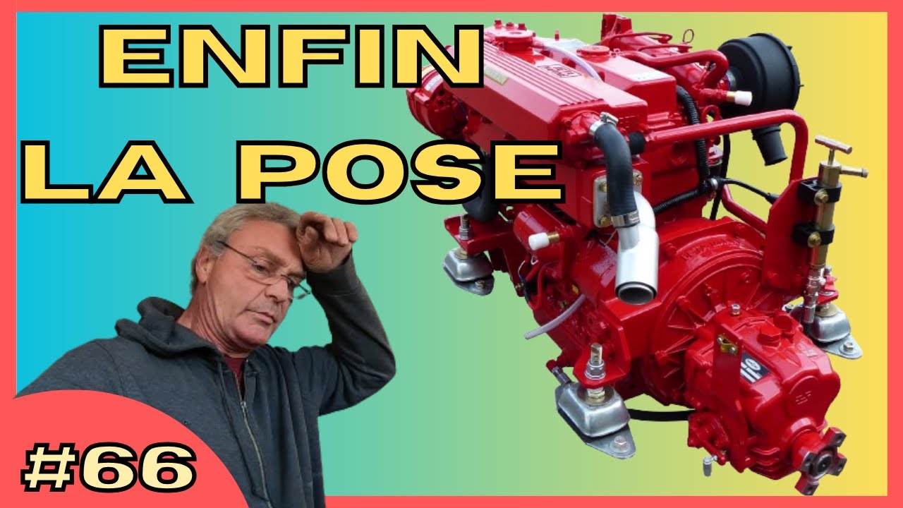LA POSE DU MOTEUR BETA MARINE et l'arbre d'hélice