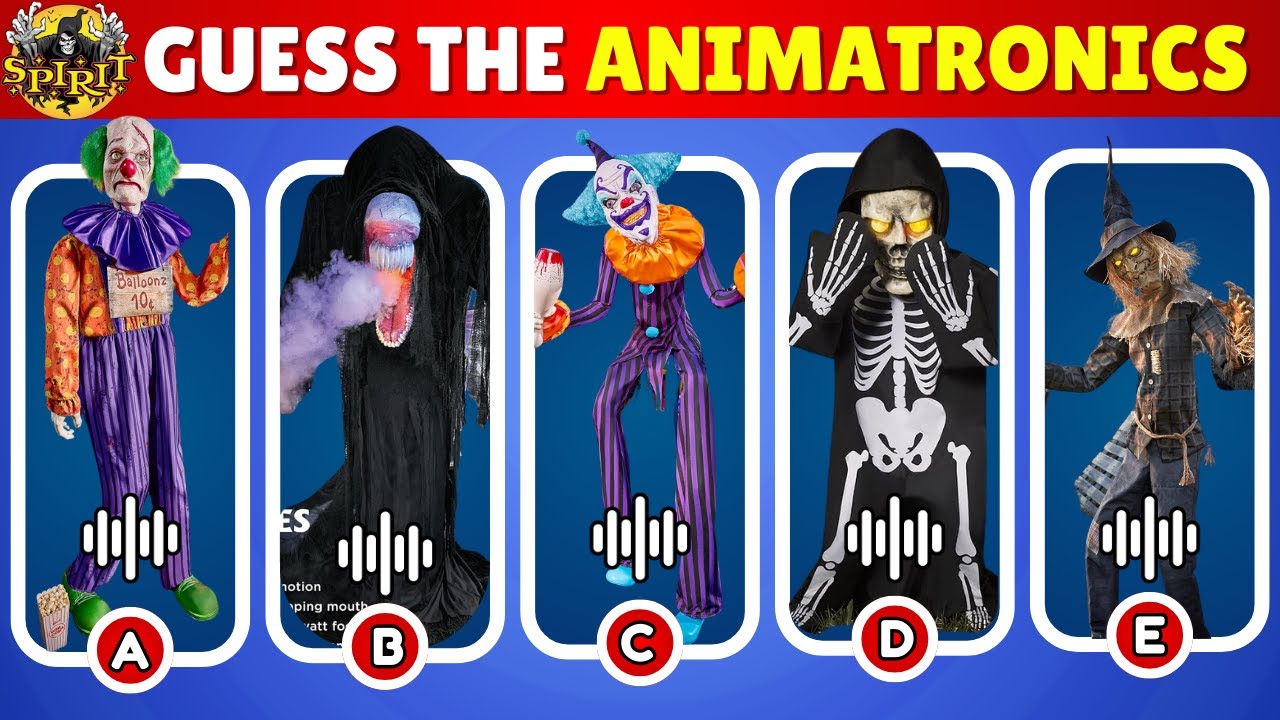 Can You Guess the Spirit Halloween Animatronics by Sound or Shadow? | Spooky Challenge!