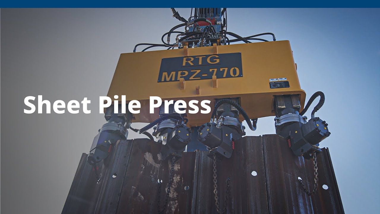 Sheet Pile Press | RTG Rammtechnik