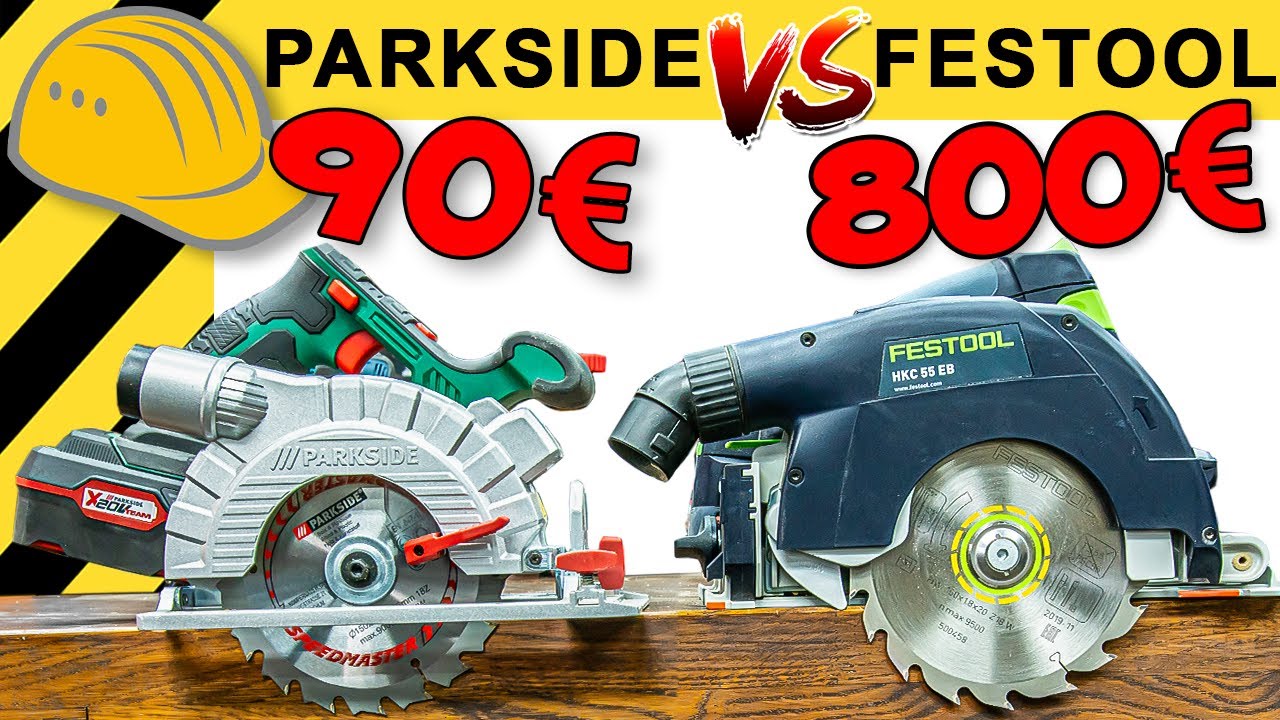 KATASTROPHE? 80€ PARKSIDE vs 800€ FESTOOL! AKKU HANDKREISSÄGEN TEST | WERKZEUG NEWS #67