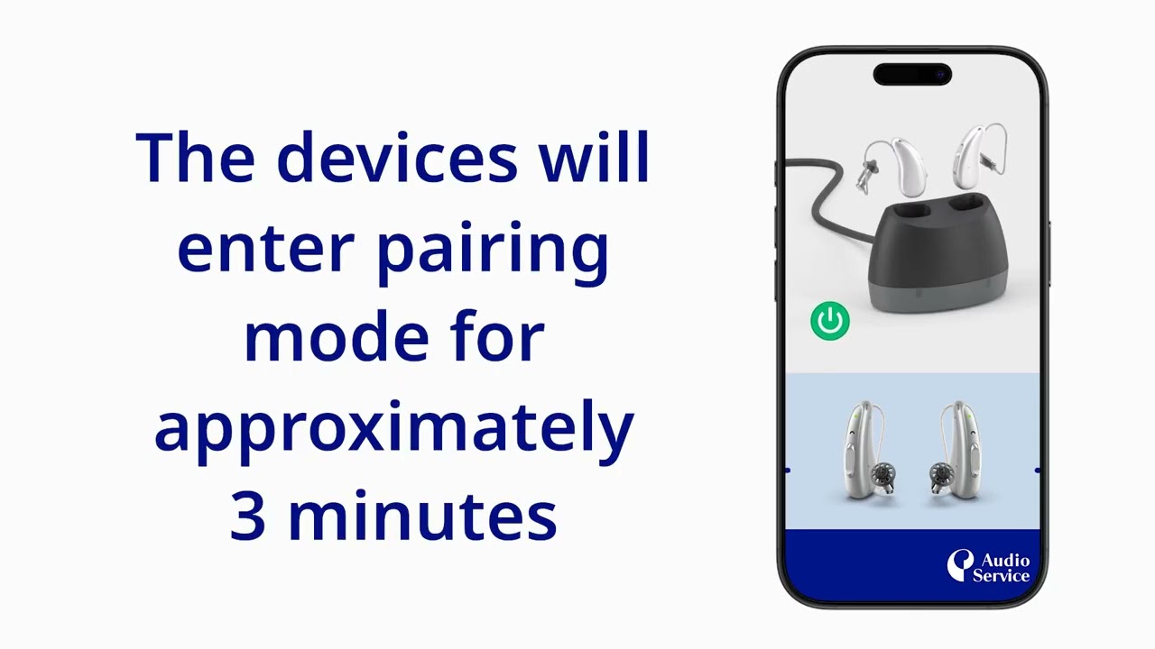 How to pair with the Audio Service app using the Bluetooth option