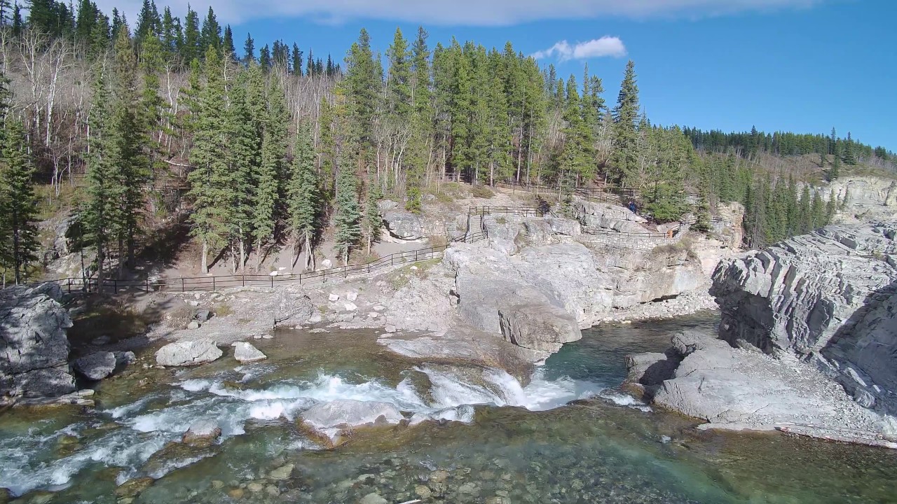 Elbow Falls Waterfall Bragg Creek Alberta Canada