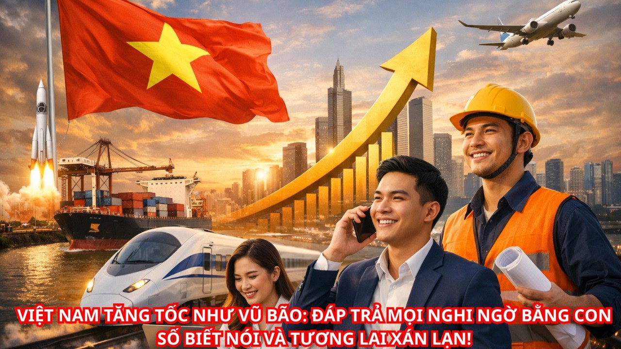 VIỆT NAM TĂNG TỐC NHƯ VŨ BÃO: ĐÁP TRẢ MỌI NGHI NGỜ BẰNG CON SỐ BIẾT NÓI VÀ TƯƠNG LAI XÁN LẠN!