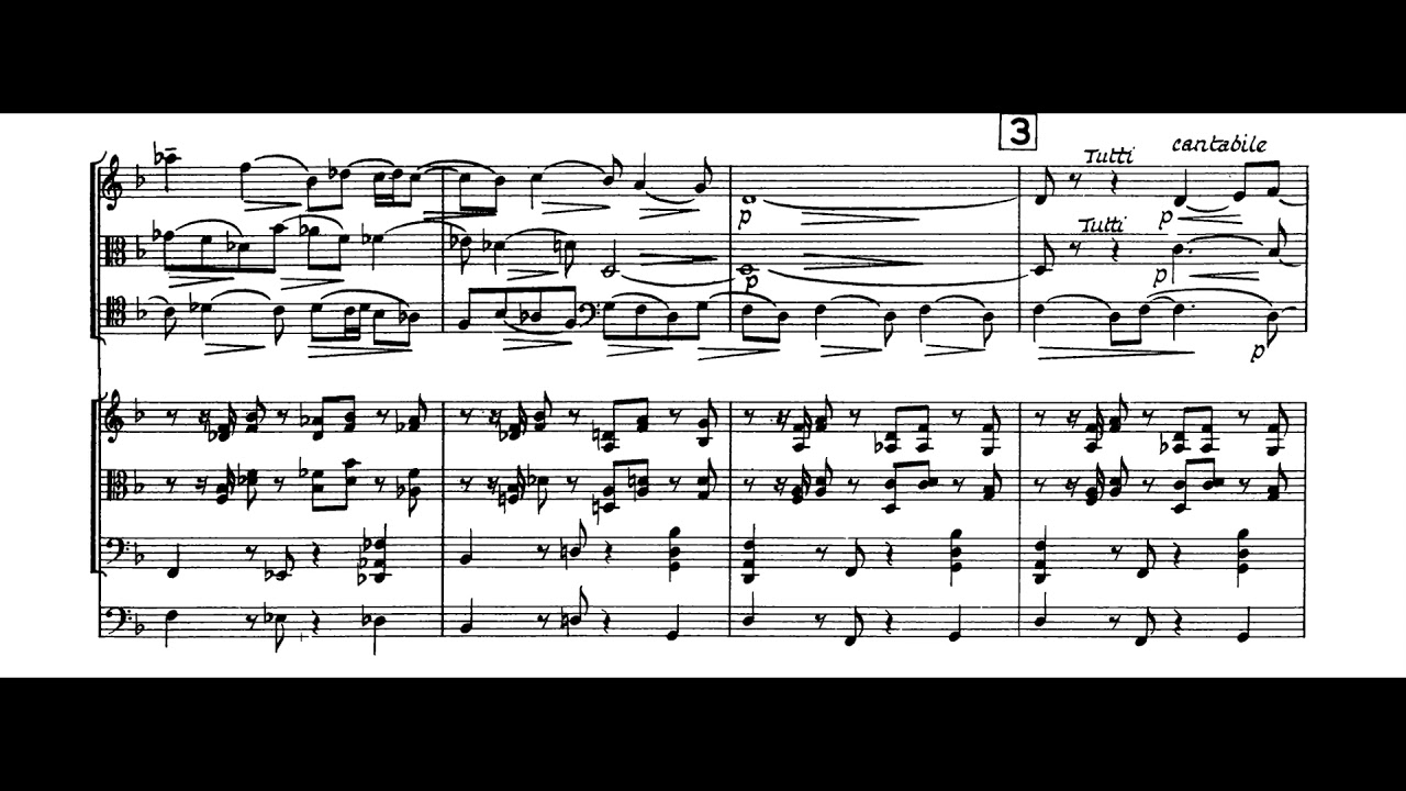 Ralph Vaughan Williams - Partita for Double String Orchestra (1948) [Score-Video]