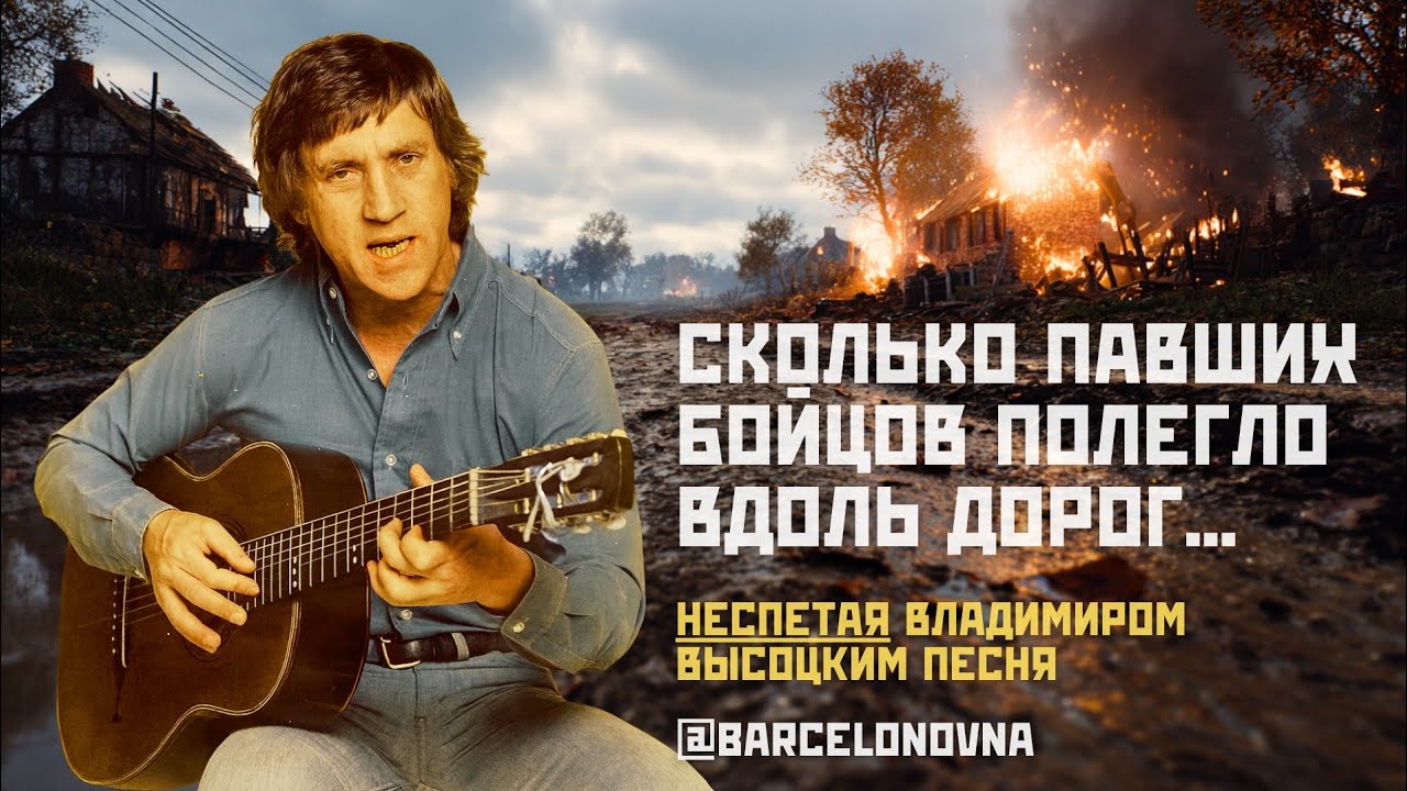 Сколько павших бойцов полегло вдоль дорог... Стихи Владимир Высоцкий. Голос и музыка — ИИ #высоцкий