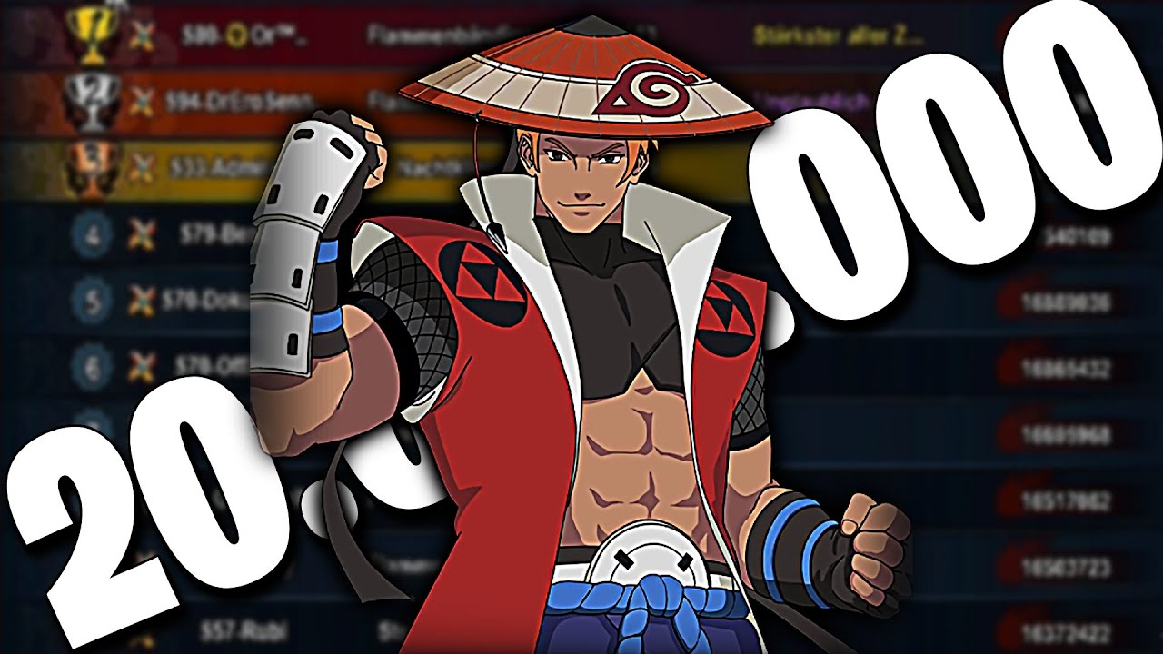 The Strongest Player in the World Reached 20 million Power in Naruto Online  😍👑