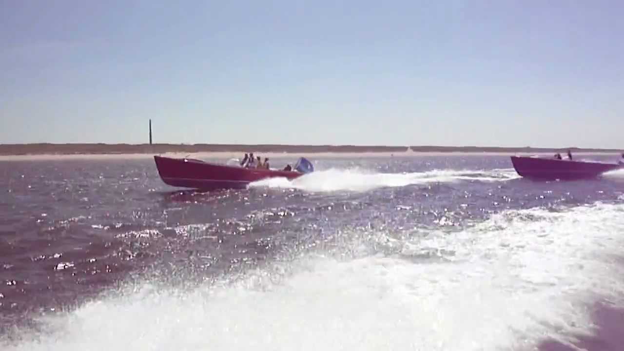 Four LongIsland Sportsman boats on Northsea