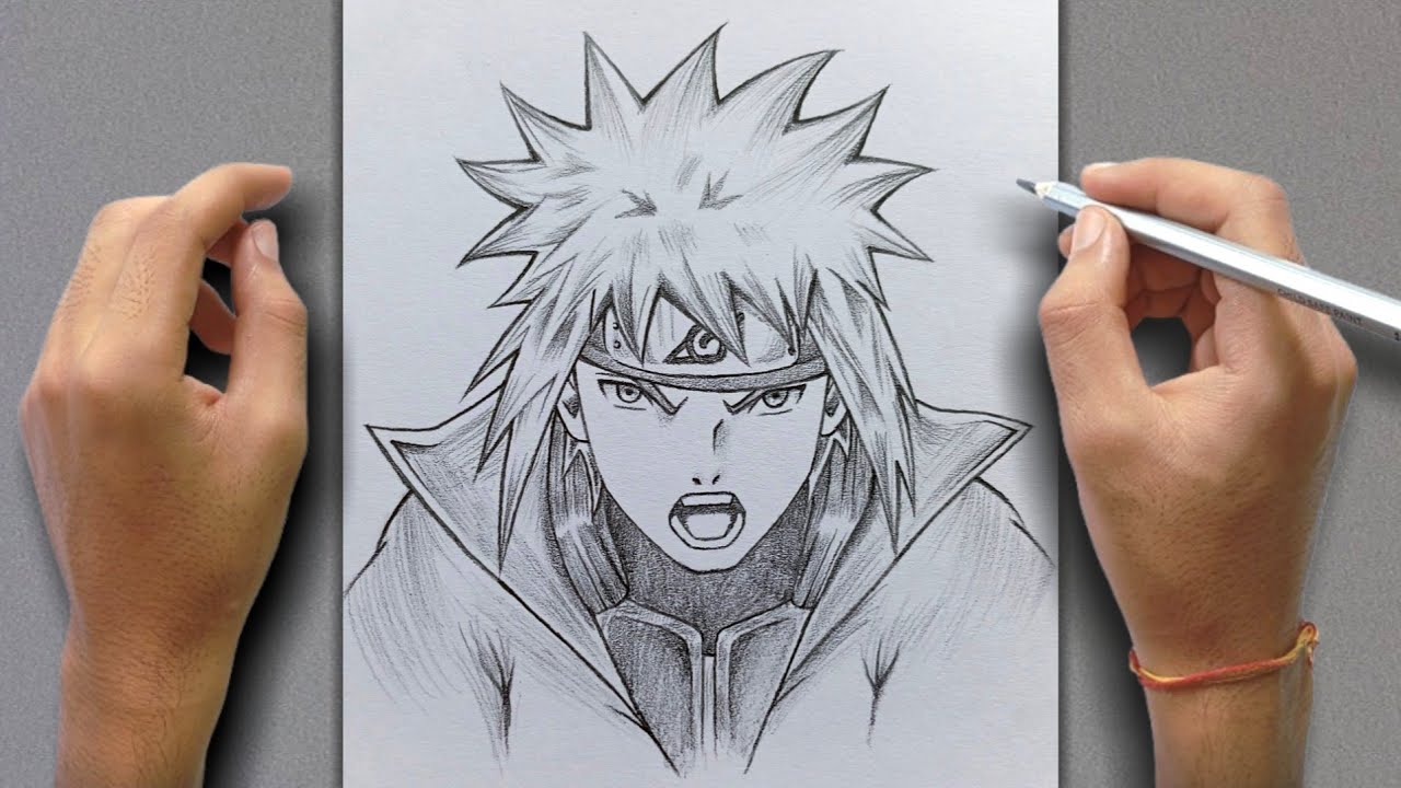 Рисунок Минато Намикадзе для начинающих: пошаговое руководство | PencilSketchBook