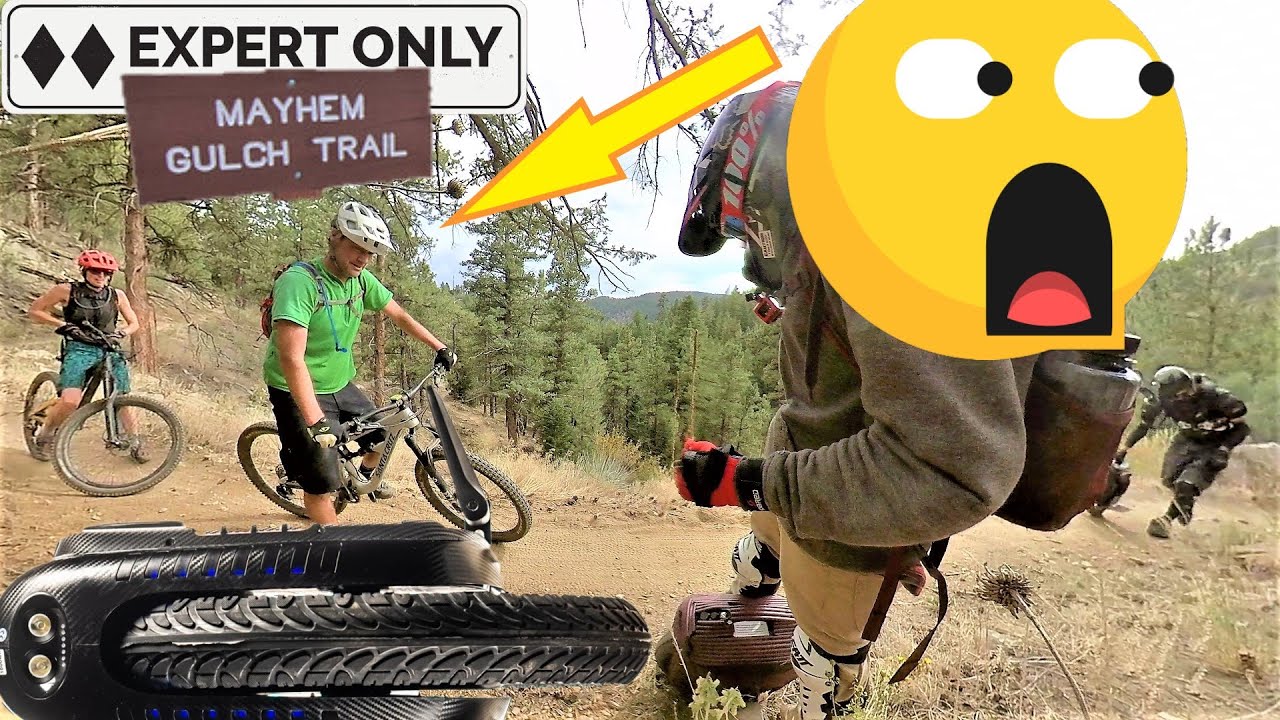 Electric Unicycles Vs. Black Diamond Mountain Bike Trails