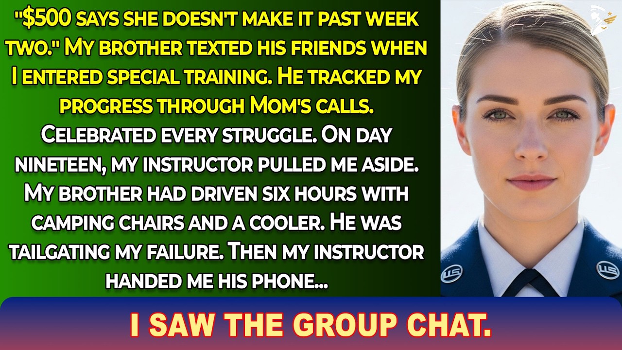 My Brother Bet His Friends $500 I'd Wash Out of Special Training — My Instructor Overheard