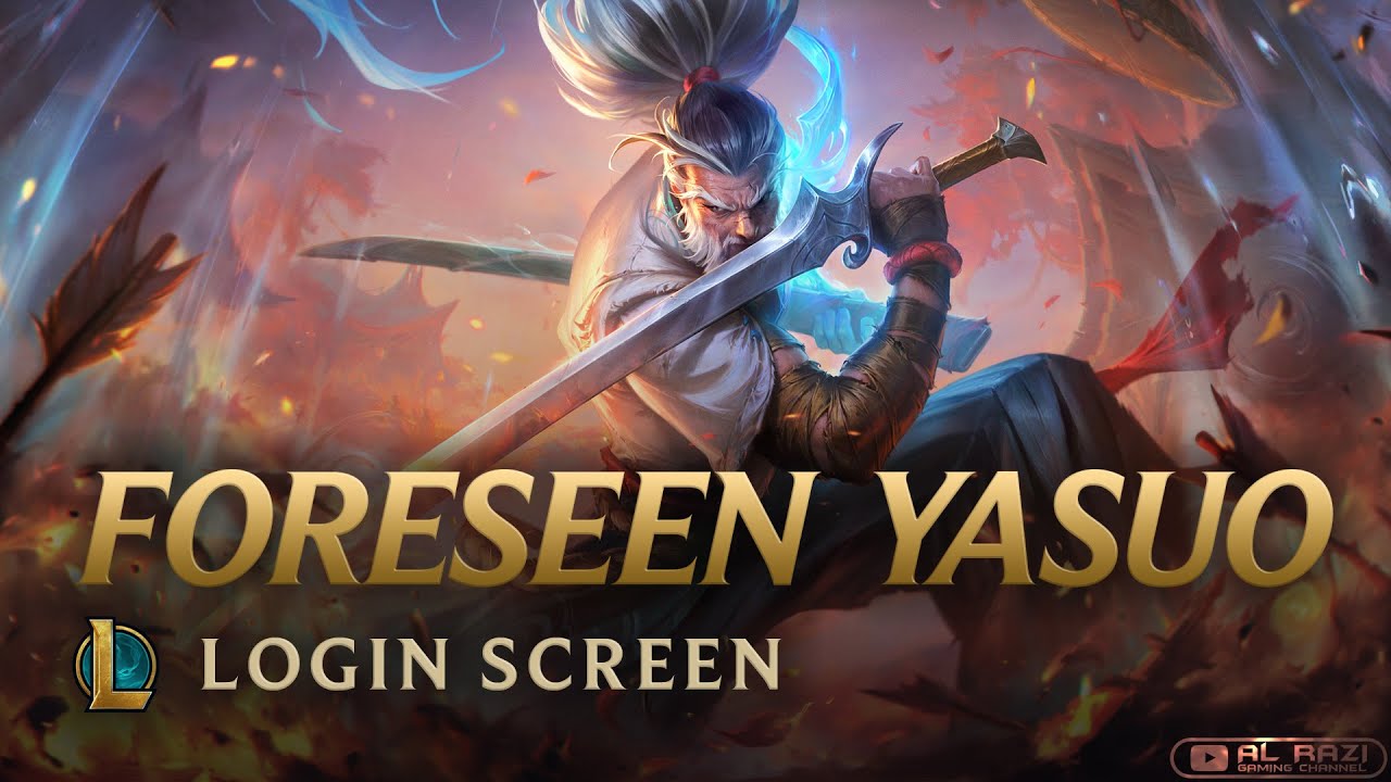 Foreseen Yasuo | Login Screen - League of Legends [4K 60fps Animated Splash Art]