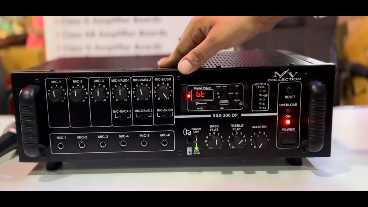 SSA-300 DP NEW BATTERY SE BHI CHALTA HAI AMPLIFIER JAGRAN KIRTAN SINGING KE LIYE /MV COLLECTION