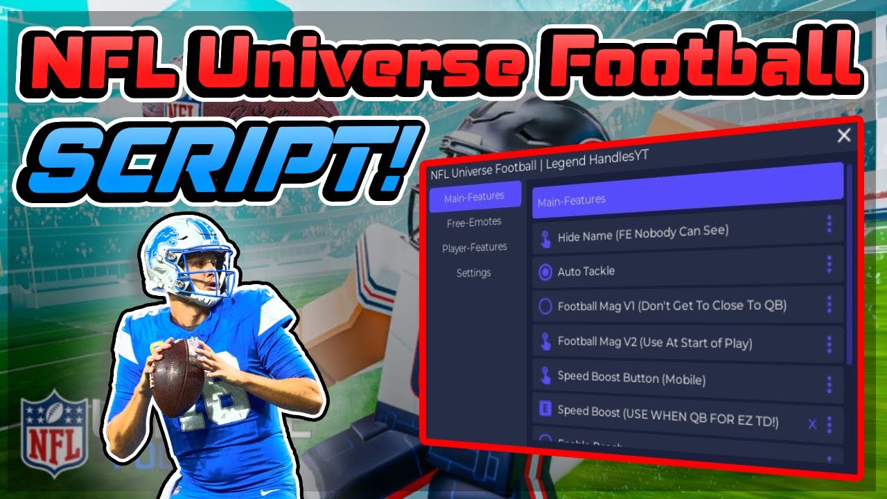 NFL Universe Football Script Gui (MAG, AIMBOT, AUTO TACKLE, AND MORE) *PASTEBIN 2025*